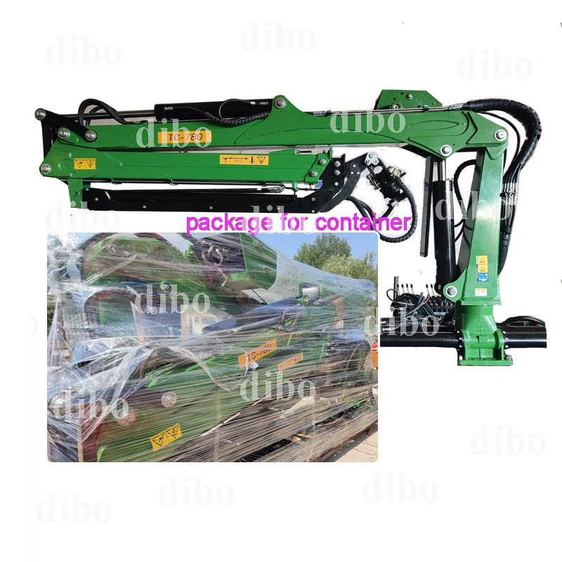 green 7.8 meter cranew with 12 ton trailer